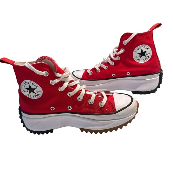 Converse Chuck Taylor Run Star Hike platform red women’s size 7.5 sneakers - Picture 2 of 8